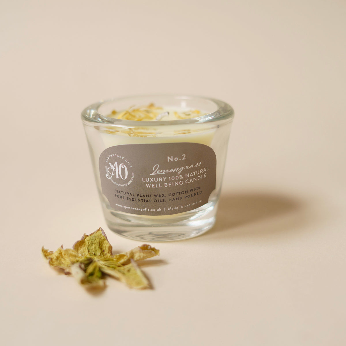 Aromatherapy Candle in No.2 Lemongrass Blend