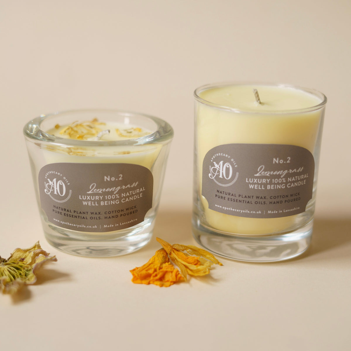 Aromatherapy Candle in No.2 Lemongrass Blend
