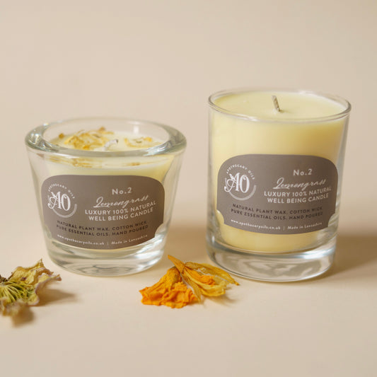 Aromatherapy Candle in No.2 Lemongrass Blend