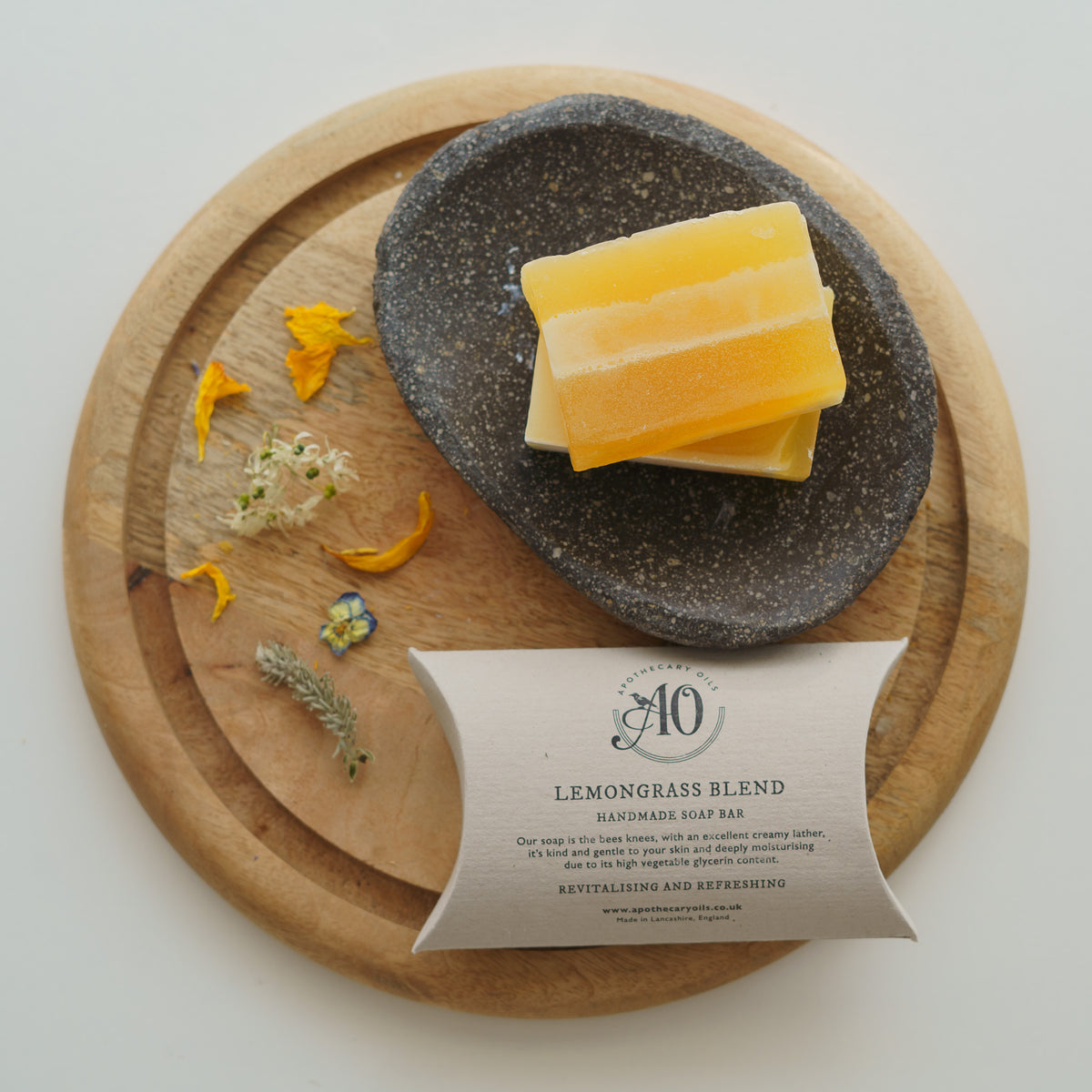 Handmade Organic Lemongrass Soap Bar image 1