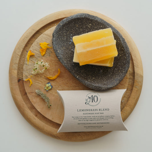 Handmade Organic Lemongrass Soap Bar image 1